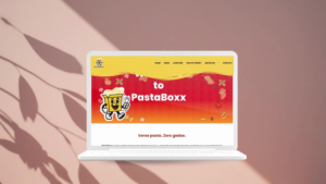 PastaBoxx → "PastaBoxx brand identity and packaging design — bold and playful branding for a fresh food concept"